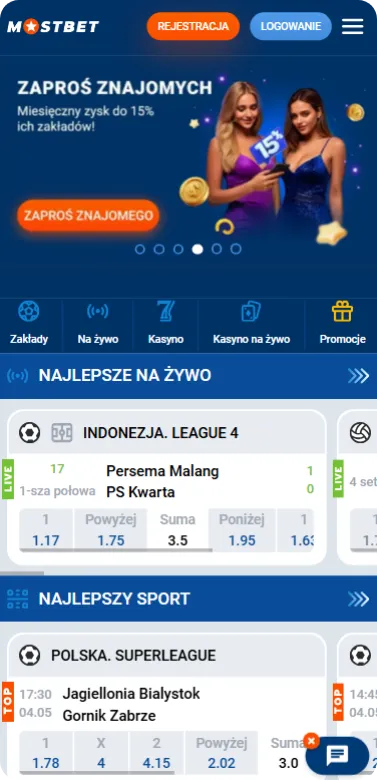 Zajrzyj na stronę Mostbet